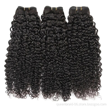 Wholesale Brazilian Kinky Curly Hair 100% Unprocessed Virgin Human Hair Weave Bundles Natural Color Remy Curly Hair Bundles